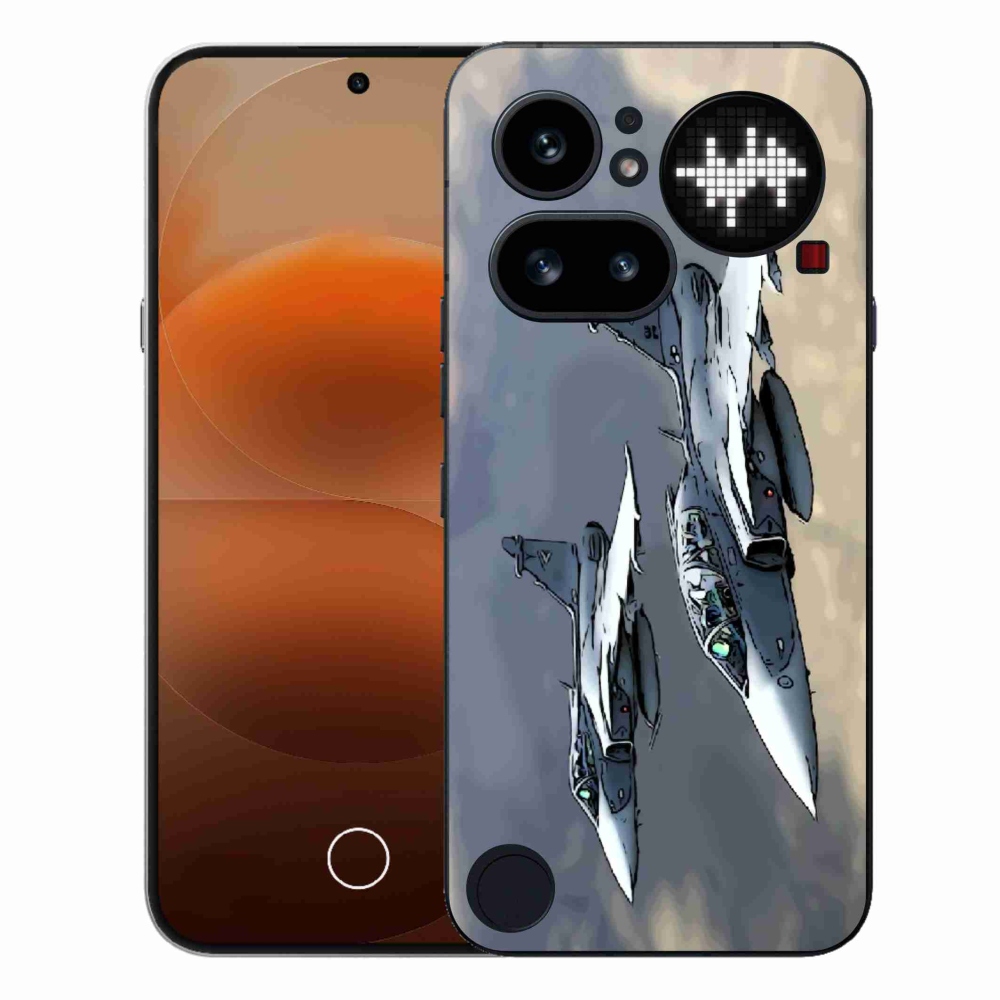 Zselés borítás mmCase a Nothing Phone (4a) - vadászgépek számára