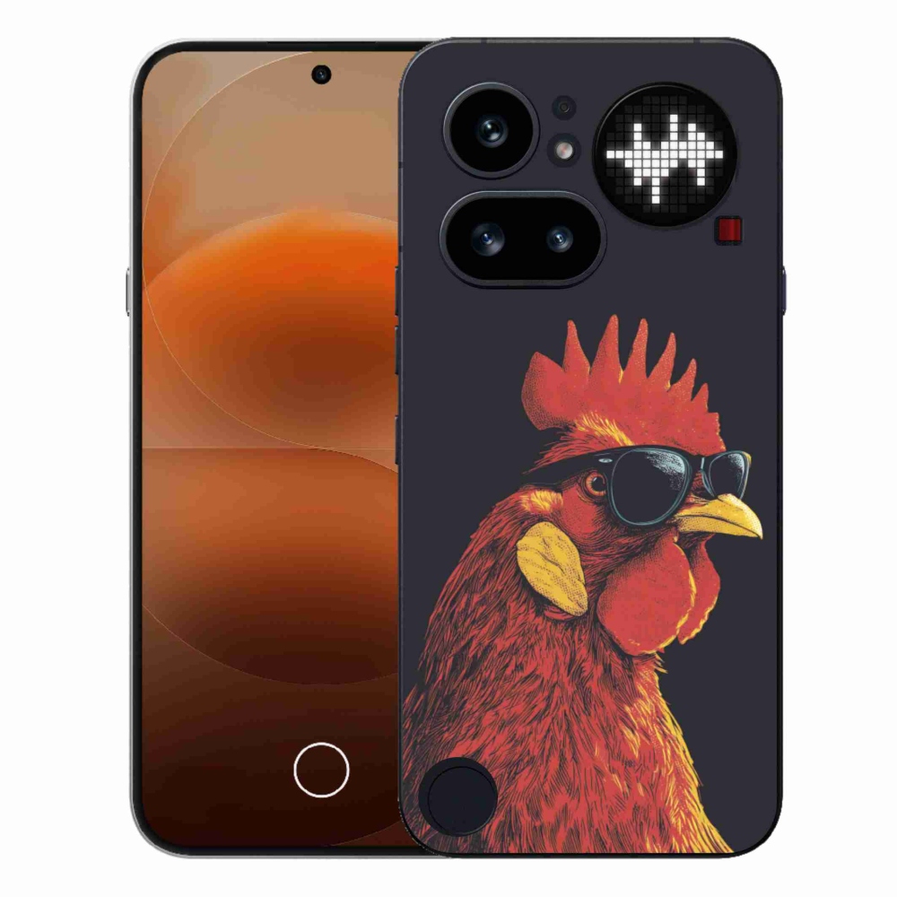 Zselés borítás mmCase a Nothing Phone (4a) számára - stílusos kakas