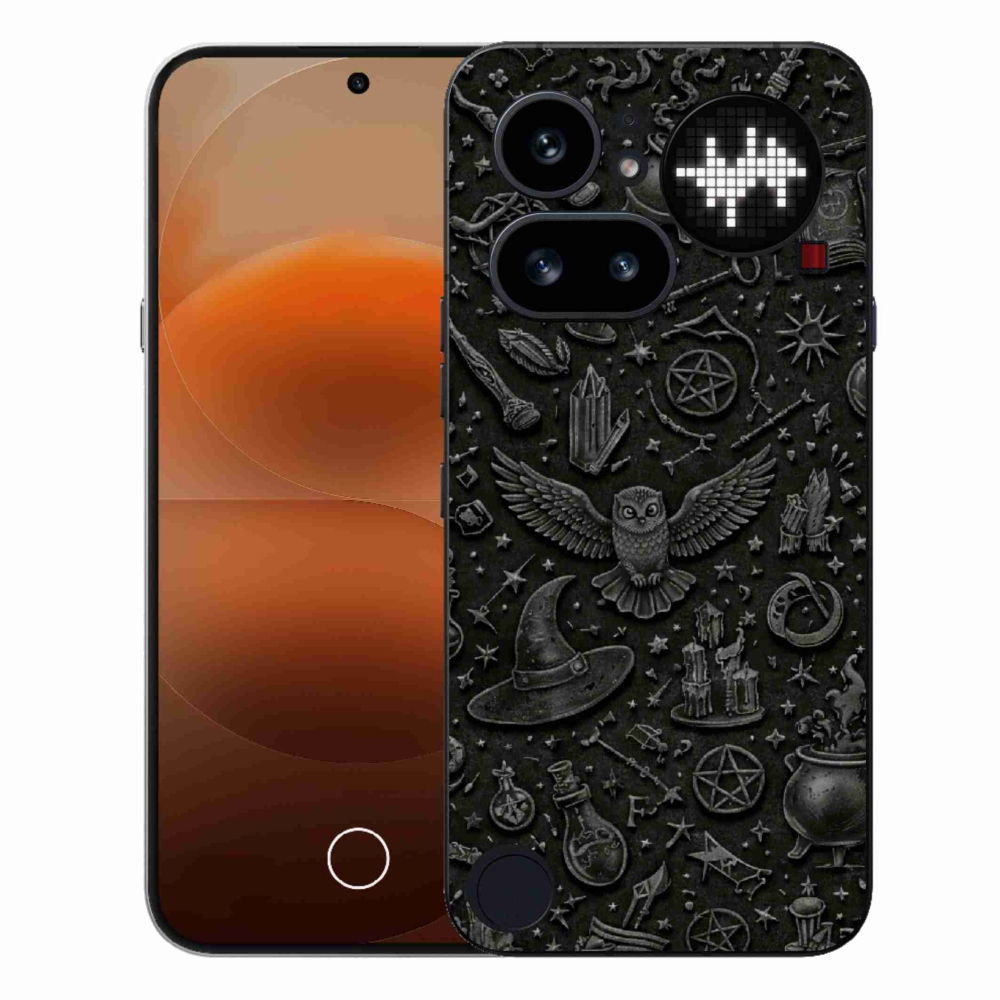 Zselés borítás mmCase a Nothing Phone (4a) számára - dark magic world