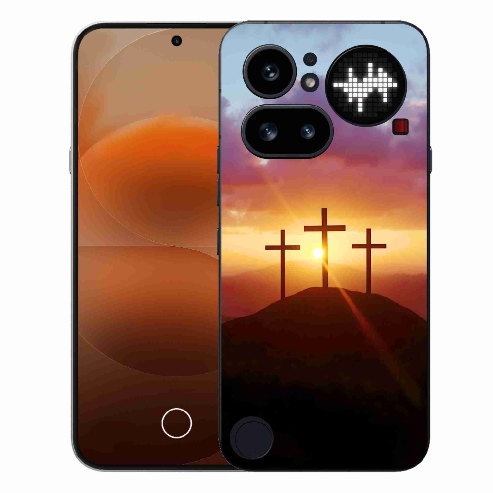 Zselés borító mmCase a Nothing Phone-hoz (4a) - három kereszt