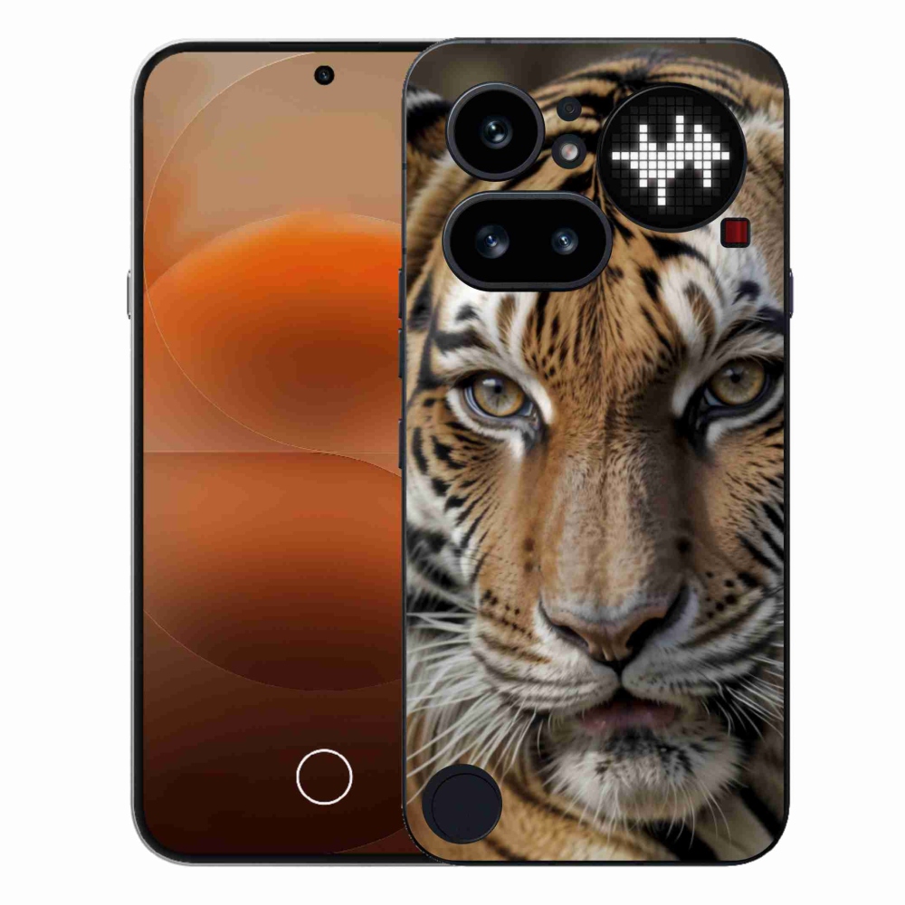 Zselés borítás mmCase a Nothing Phone (4a) számára - tigris nézet