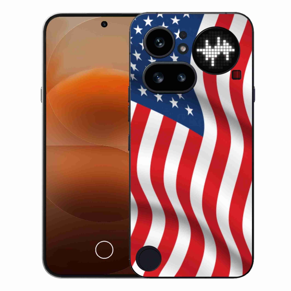 Zselés borító mmCase a Nothing Phone (4a) - amerikai zászlóhoz