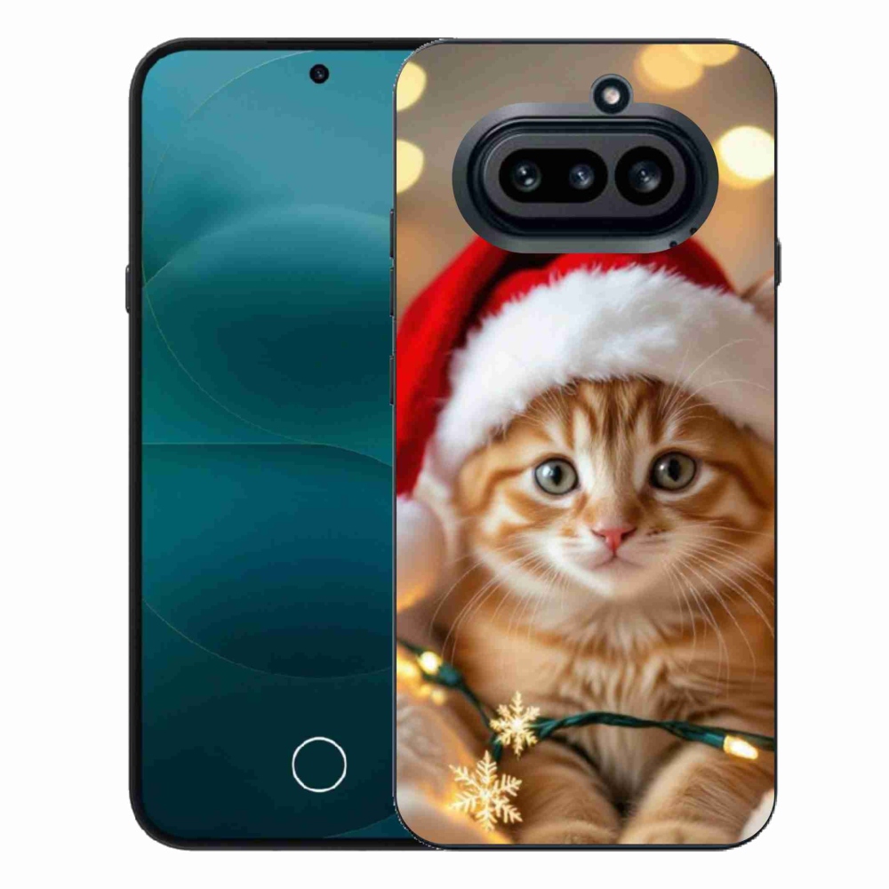 Zselés borító mmCase a Nothing Phone (4a) - Karácsonyi cica