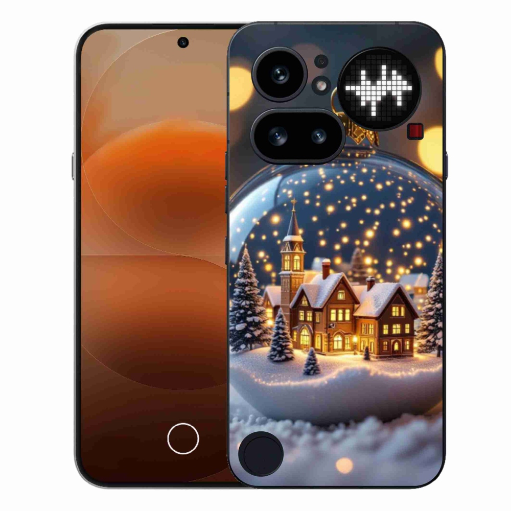Zselés borító mmCase a Nothing Phone (4a) - Karácsonyi gömb 4