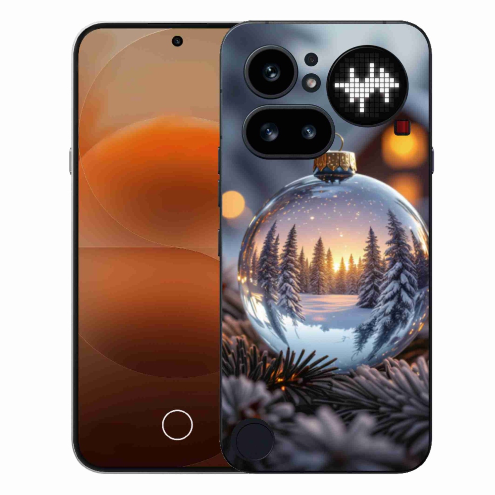 Zselés borítás mmCase a Nothing Phone (4a) - karácsonyi dekorációhoz