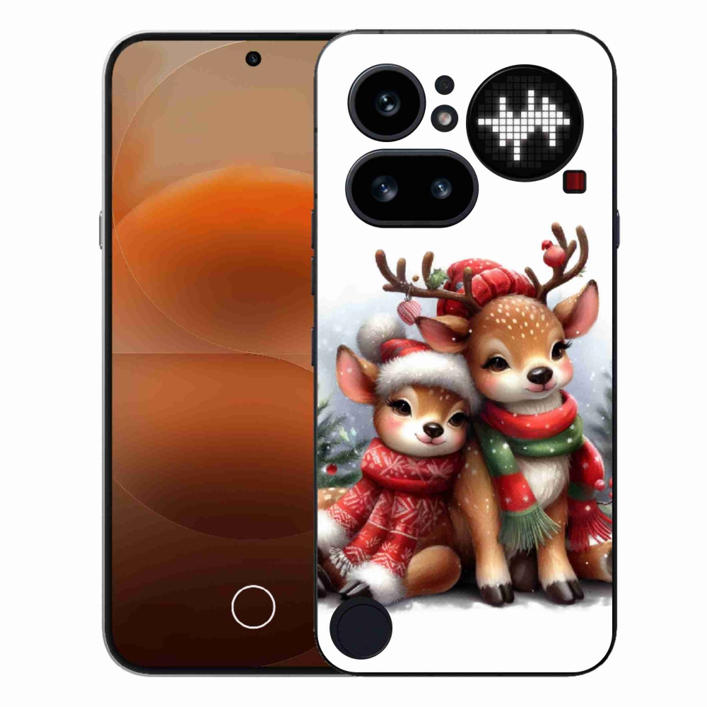 Zselés borító mmCase a Nothing Phone (4a) - karácsonyi rénszarvashoz