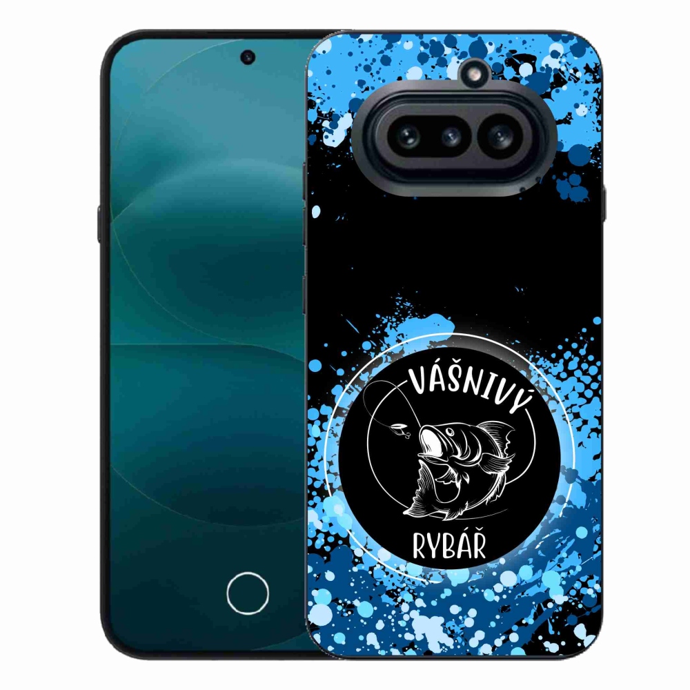 Gél borító mmCase a Nothing Phone (4a) - szenvedélyes halász fekete háttérrel