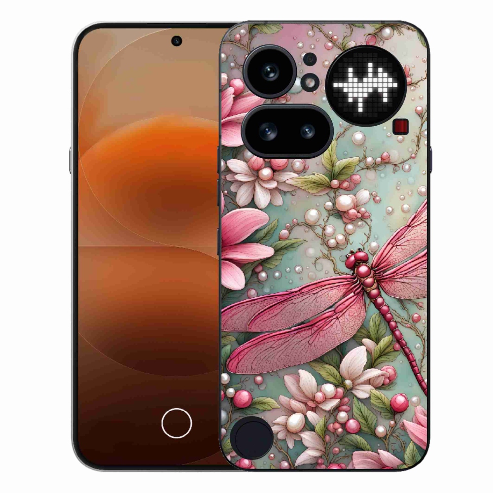 Zselés borítás mmCase a Nothing Phone (4a) készülékhez - szitakötő