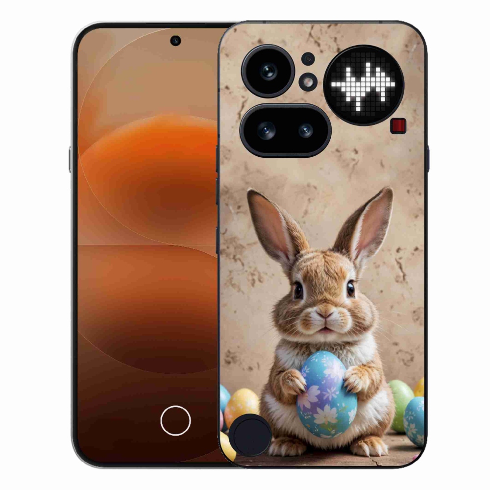 Zselés borítás mmCase a Nothing Phone-hoz (4a) - Húsvéti nyuszi