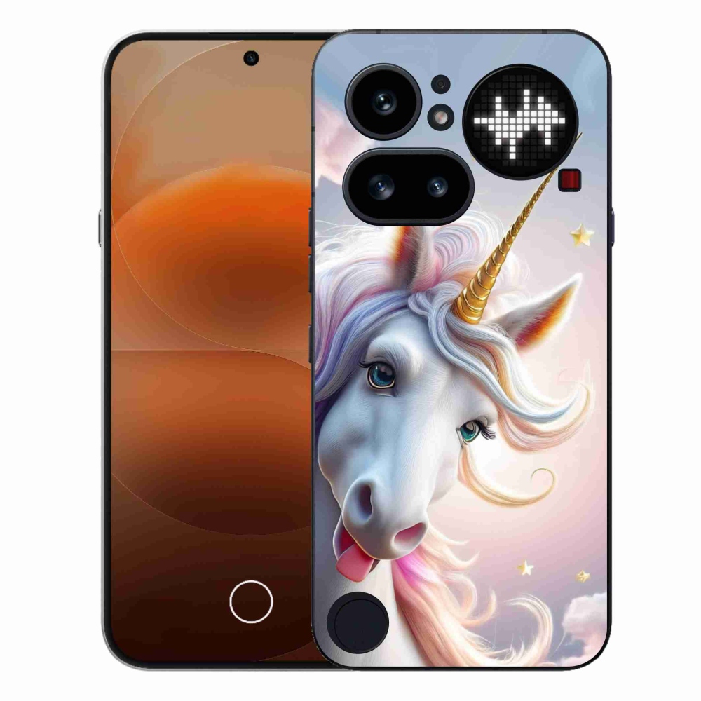 Zselés borító mmCase a Nothing Phone (4a) - boldog egyszarvúhoz