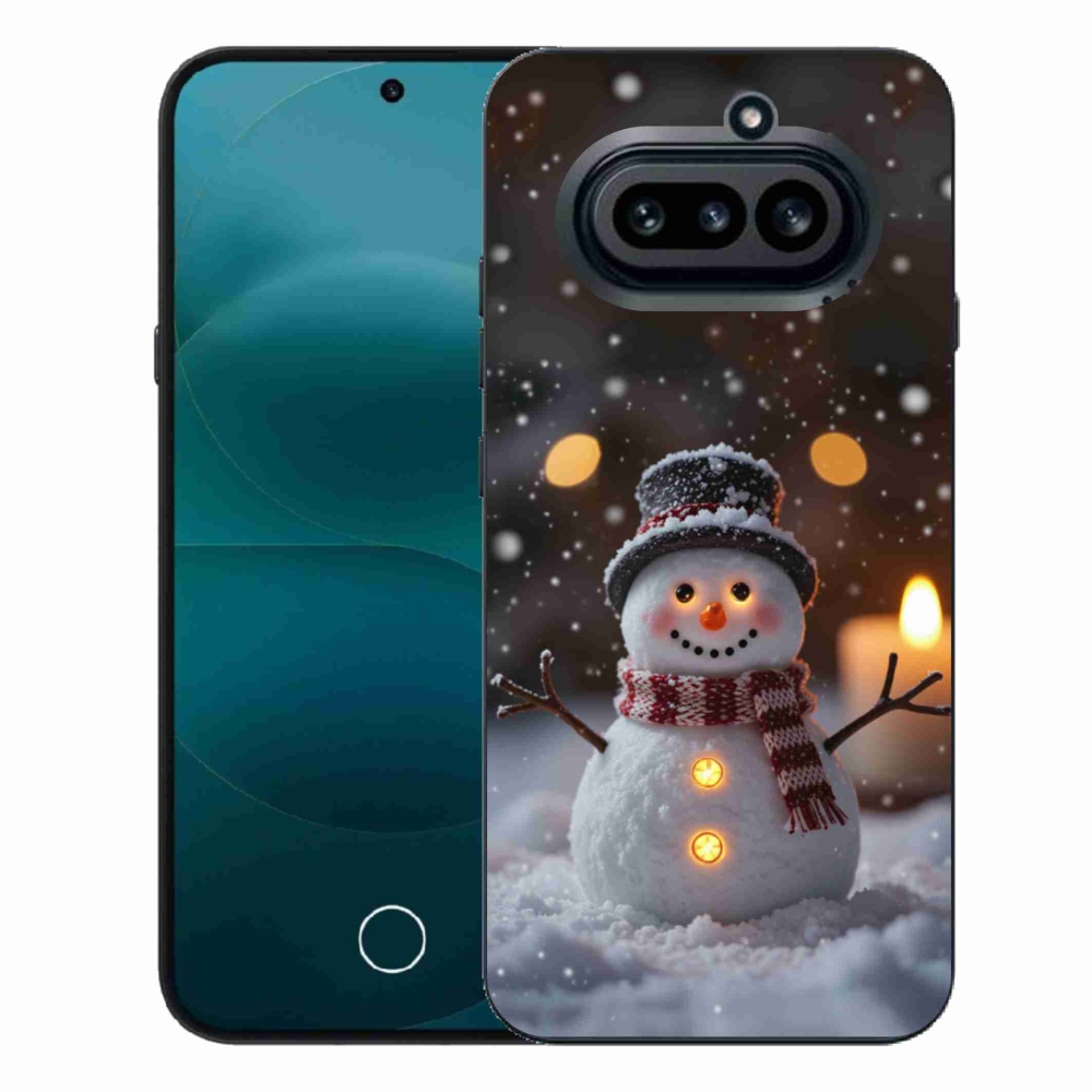 Zselés borító mmCase a Nothing Phone (4a) - boldog hóemberhez