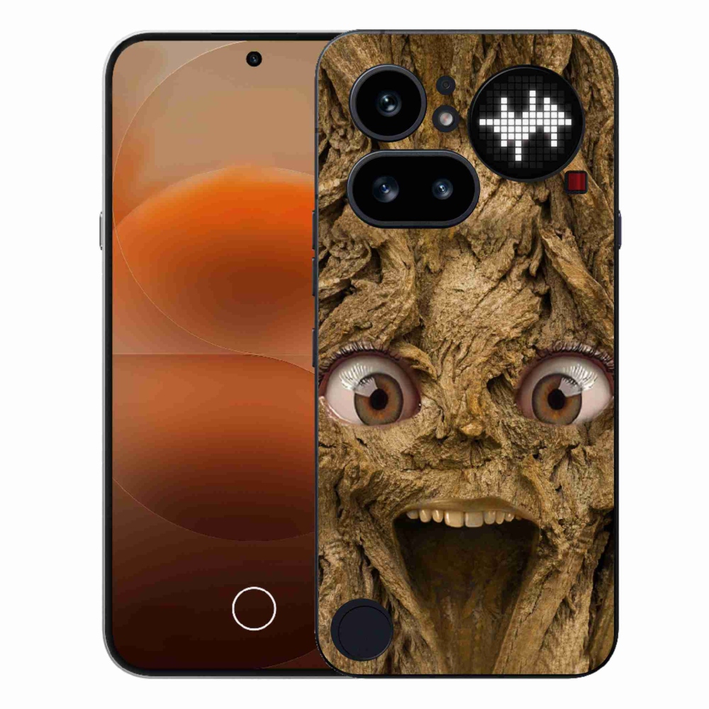 Zselés borító mmCase a Nothing Phone (4a) - boldog fa szemekkel