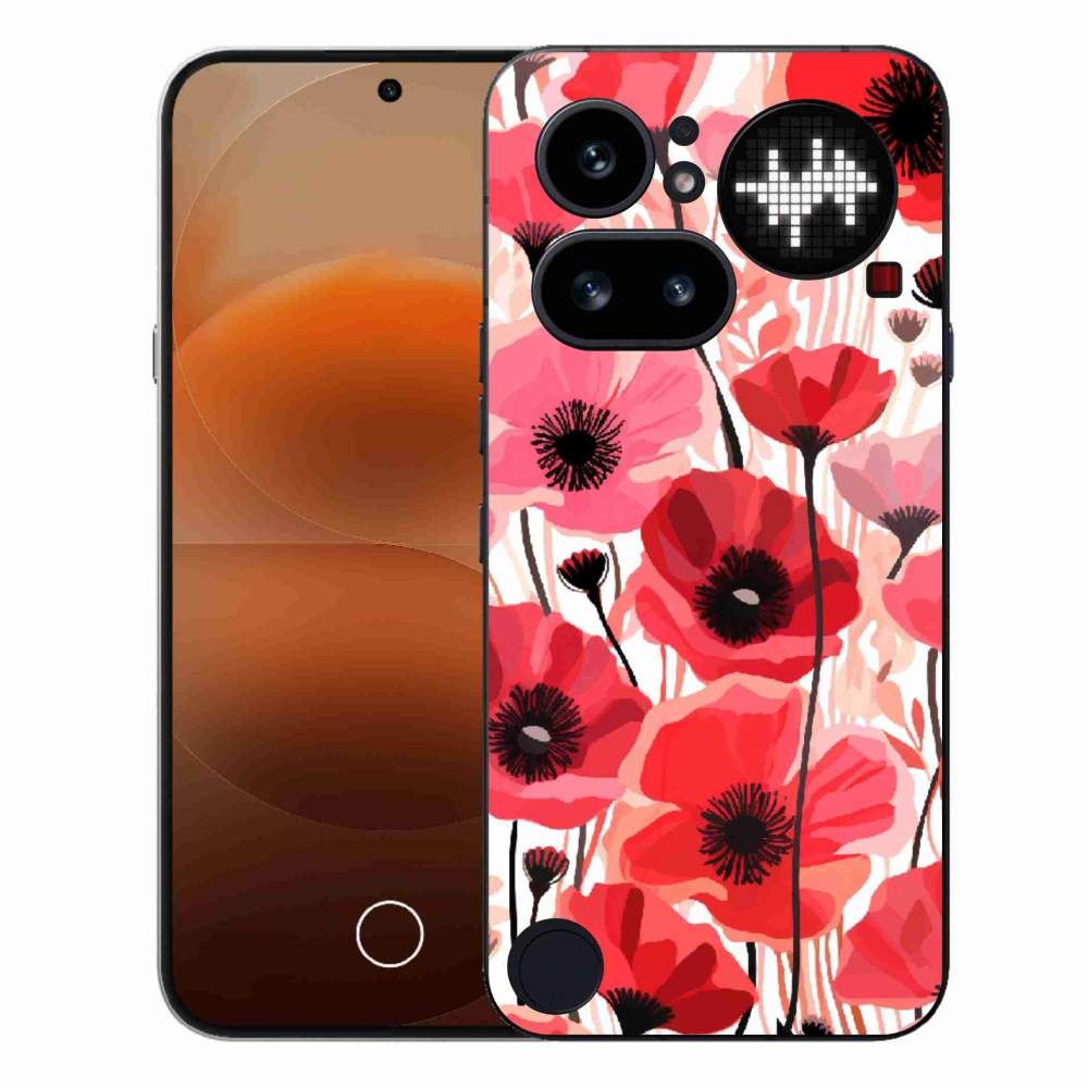 Zselés tok mmCase a Nothing Phone-hoz (4a) - mákos 1