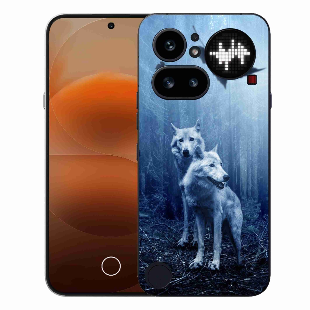 Zselés tok mmCase a Nothing Phone (4a) - farkasok az erdőben