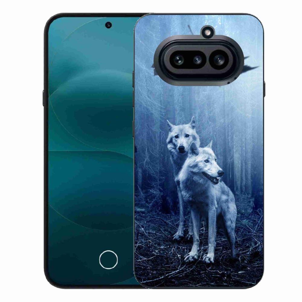 Zselés tok mmCase a Nothing Phone (4a) - farkasok az erdőben
