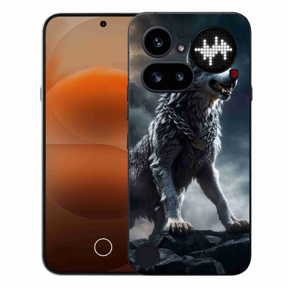 Zselés borítás mmCase a Nothing Phone (4a) - farkas 1