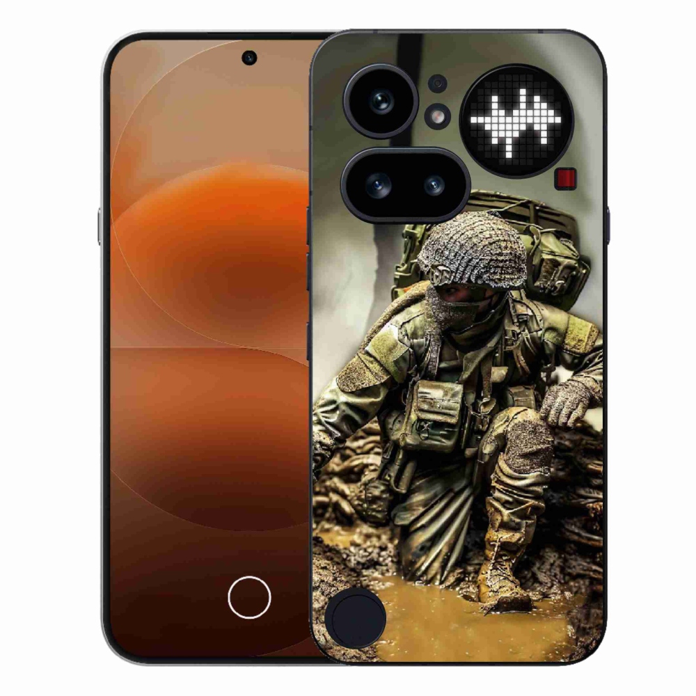 Zselés borítás mmCase a Nothing Phone (4a) - katona