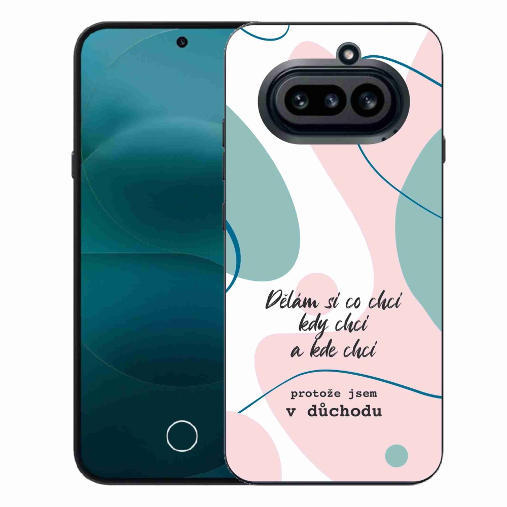 Gél borító mmCase a Nothing Phone (4a) - vicces szöveg 10 fehér háttérrel