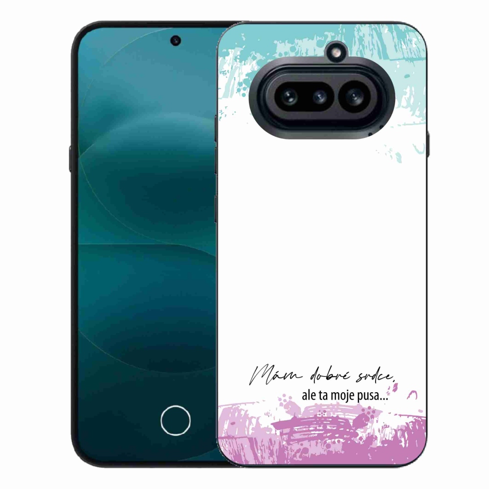 Gél borító mmCase a Nothing Phone (4a) - vicces szöveg 3 fehér háttérrel