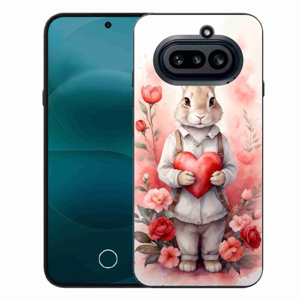 Zselés borító mmCase a Nothing Phone (4a) - nyúl szívvel