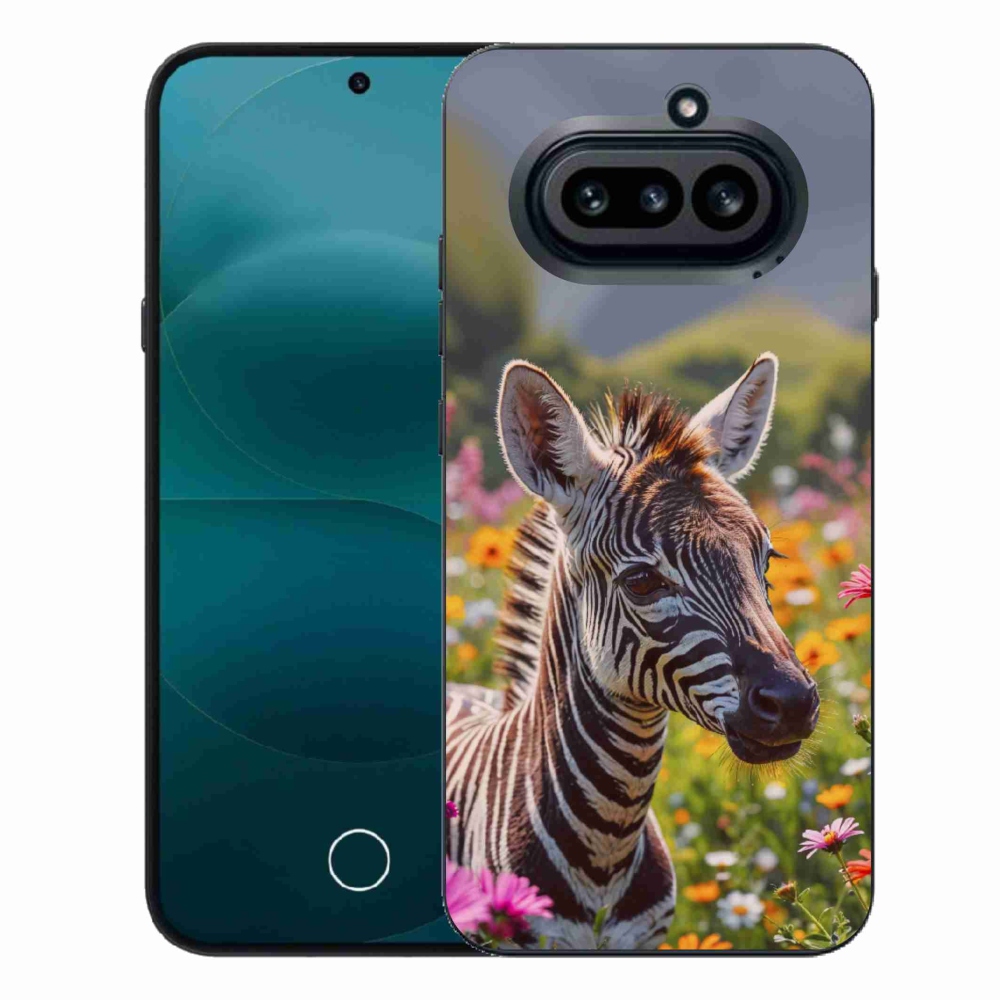 Zselés borító mmCase a Nothing Phone-hoz (4a) - zebra a réten
