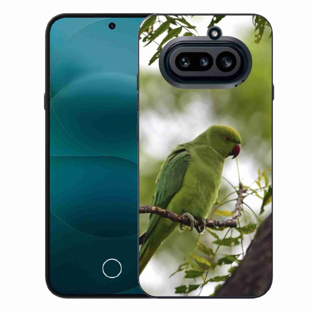 Zselés tok mmCase a Nothing Phone (4a) telefonhoz - zöld papagáj