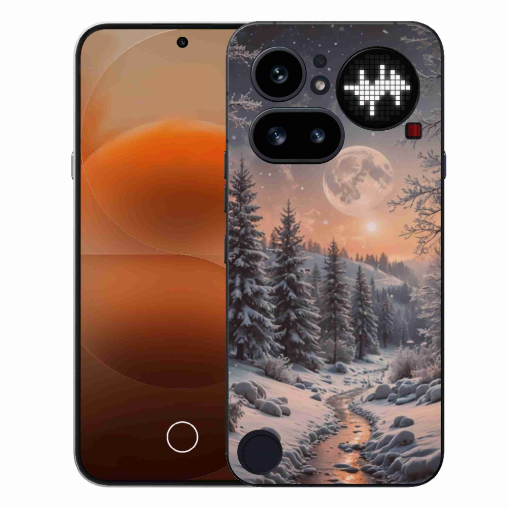 Zselés borító mmCase a Nothing Phone (4a) - téli tájkép 2