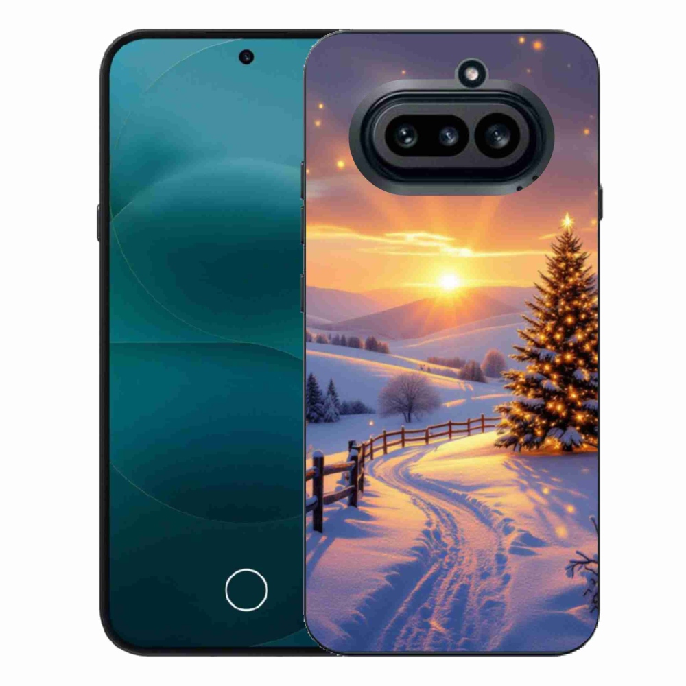 Zselés borító mmCase a Nothing Phone (4a) - téli tájképhez