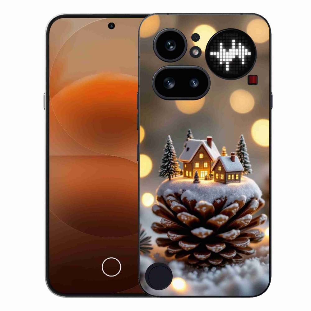 Zselés borítás mmCase a Nothing Phone (4a) - téli faluban
