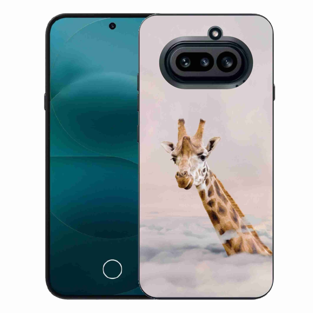 Zselés borítás mmCase a Nothing Phone (4a) készülékhez - zsiráf a felhőkben
