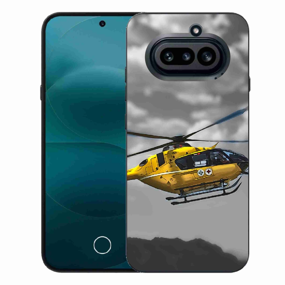 Zselés borítás mmCase a Nothing Phone (4a) - sárga helikopterhez