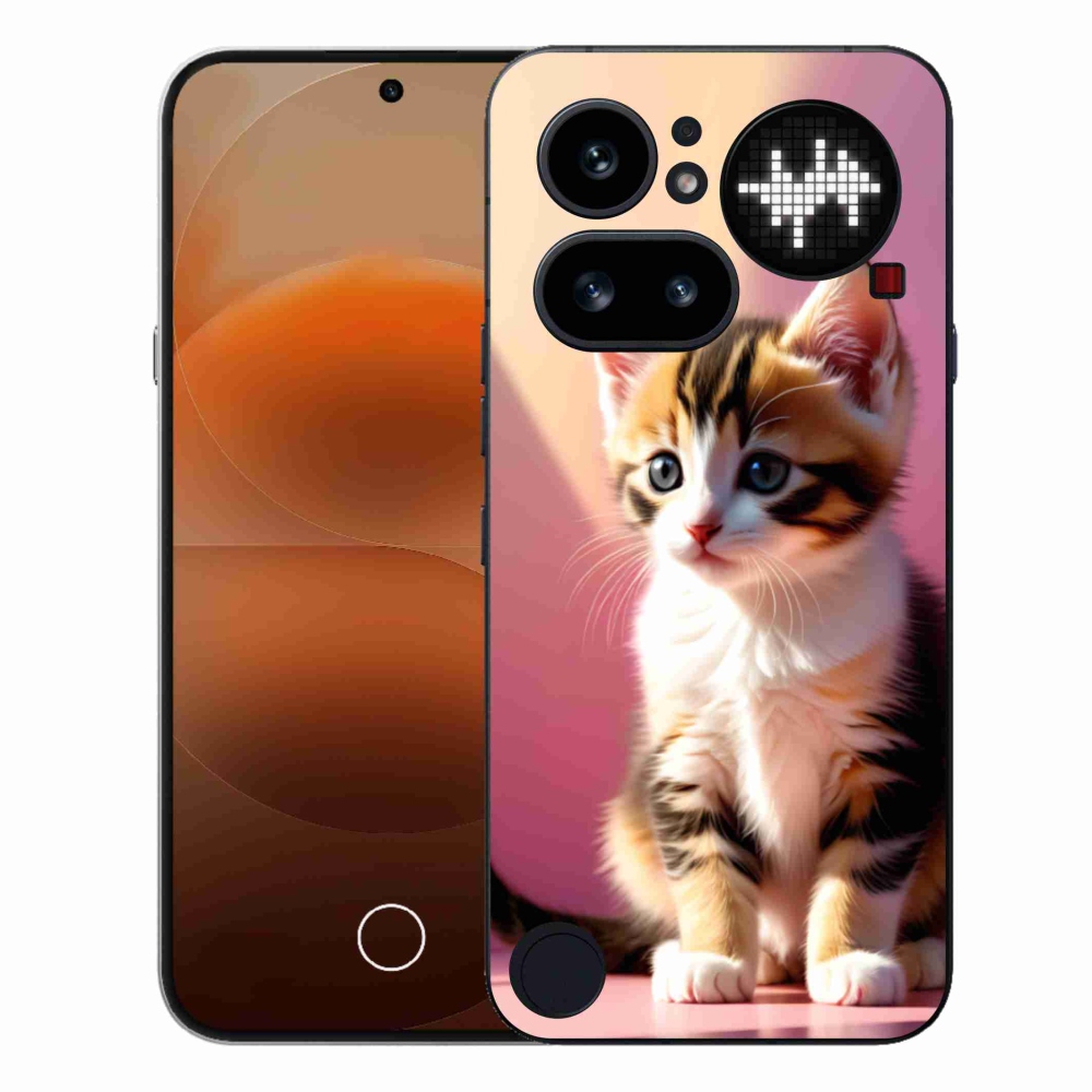 Zselés borítás mmCase a Nothing Phone (4a) - kíváncsi cica 2