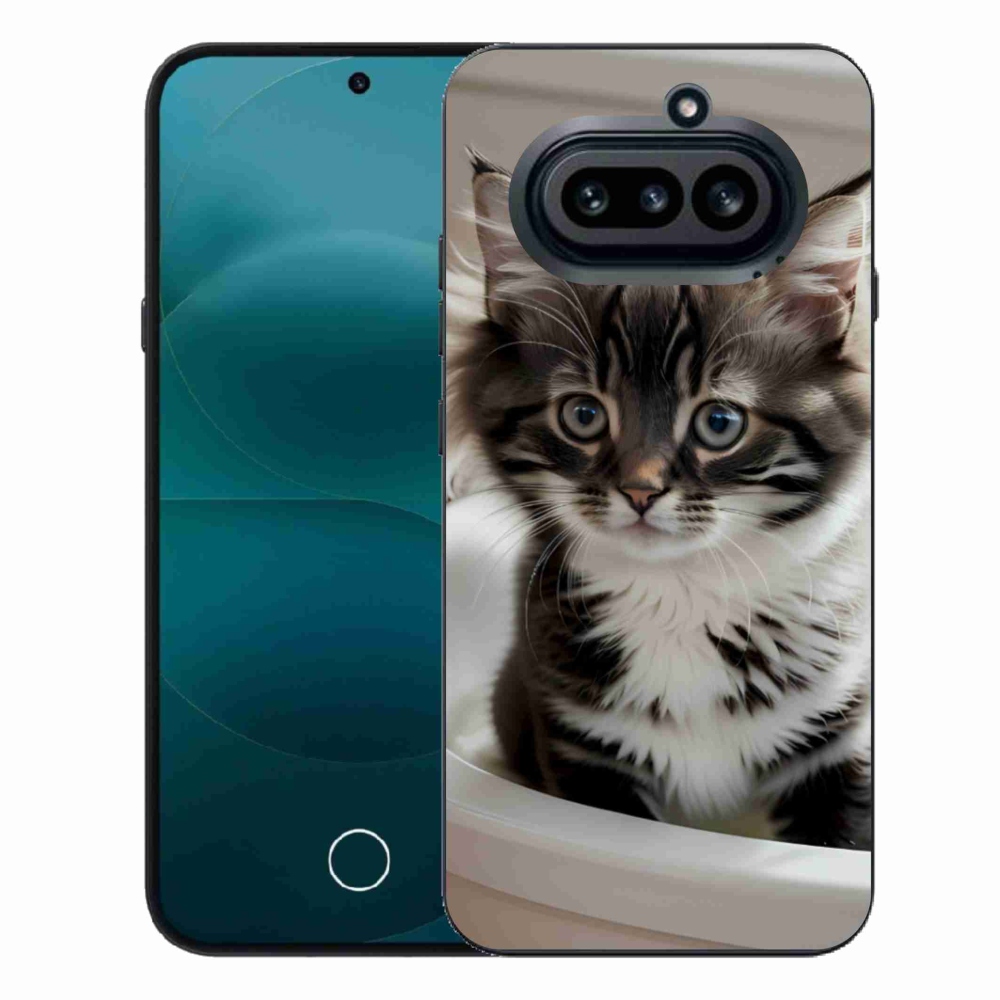 Zselés borító mmCase a Nothing telefonhoz (4a) - kíváncsi kiscica