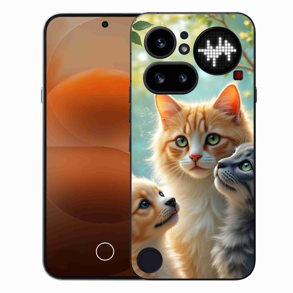 Zselés borító mmCase a Nothing Phone (4a) - állati barátság 2