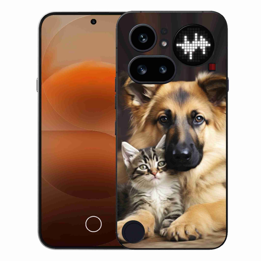 Zselés borító mmCase a Nothing Phone (4a) - állati barátság