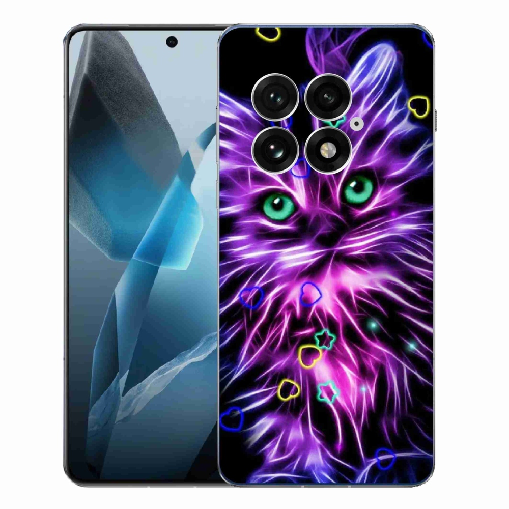 Zselés borítás mmCase on One Plus 13 - absztrakt macska