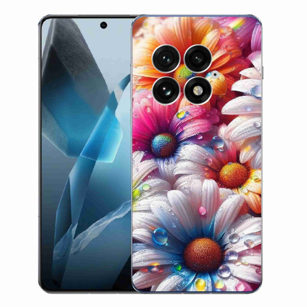 Zselés borító mmCase a One Plus 13-hoz - színes margaréták