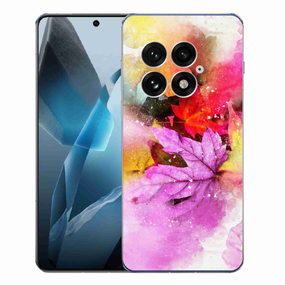 Zselés borító mmCase a One Plus 13-hoz - színes levelek
