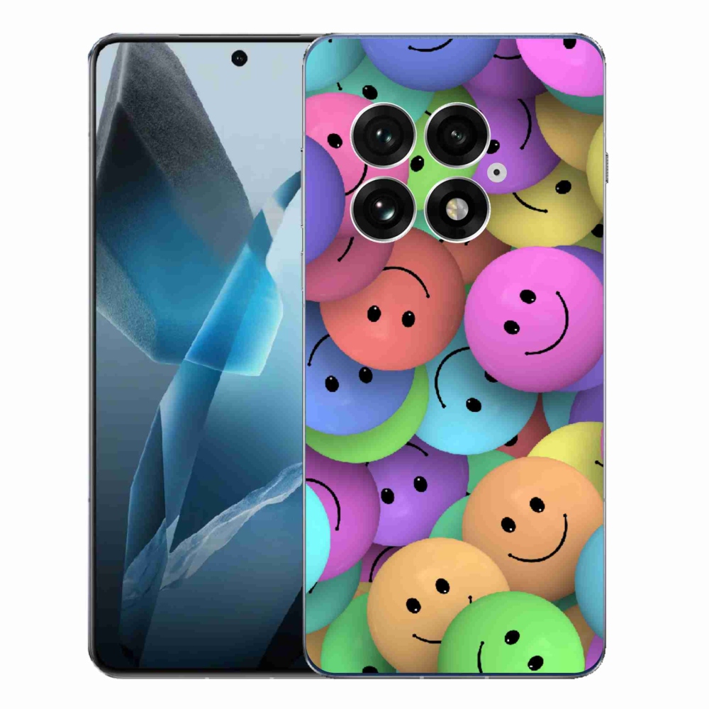 Zselés borító mmCase a One Plus 13-hoz - színes smiley-k