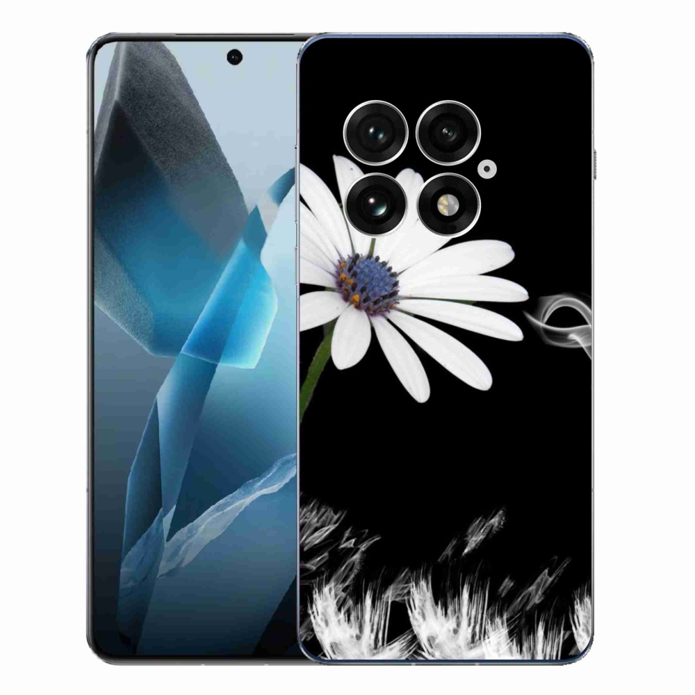 Zselés borítás mmCase One Plus 13-hoz - fehér virág