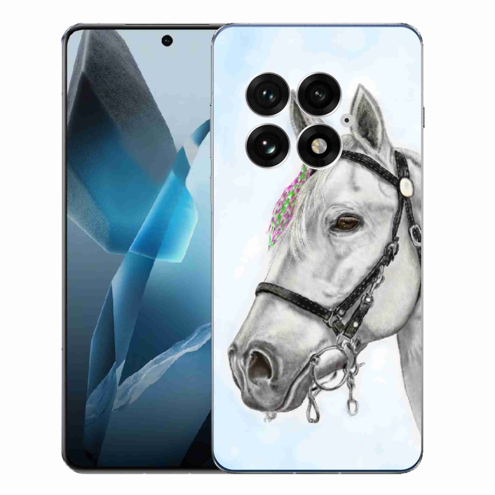 Zselés tok mmCase a One Plus 13-hoz - fehér ló 1