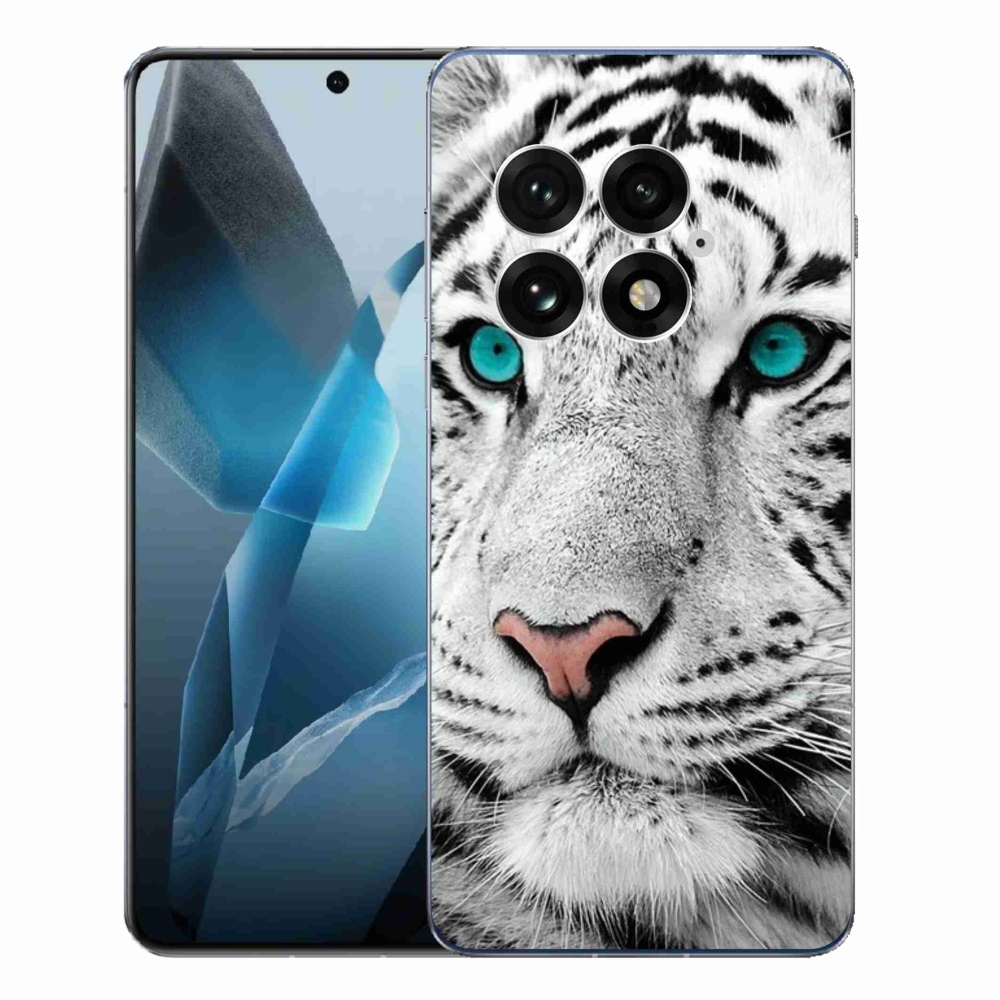 Zselés tok mmCase One Plus 13-hoz - fehér tigris
