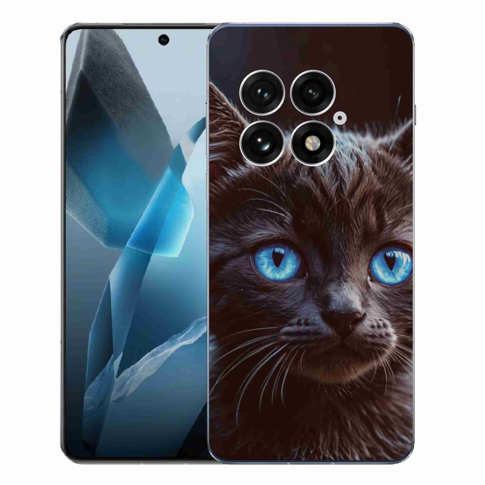 Zselés borítás mmCase One Plus 13-hoz - fekete cica 2