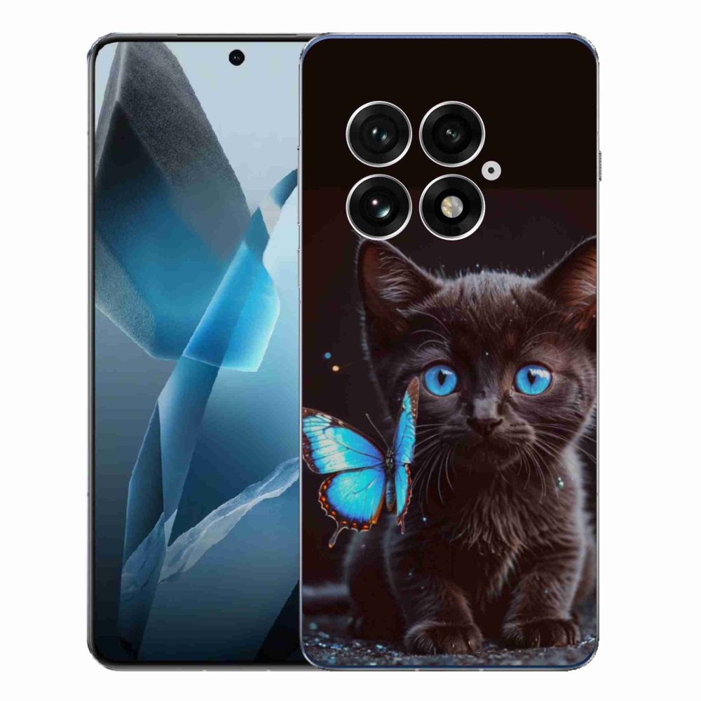 Zselés borítás mmCase a One Plus 13-hoz - fekete cica 3