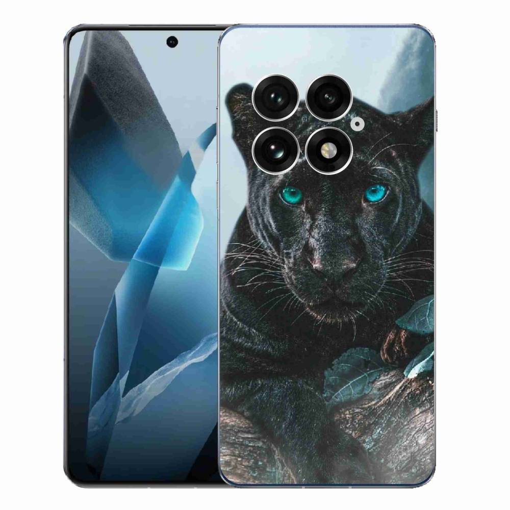 Zselés tok mmCase One Plus 13-hoz - fekete párduc