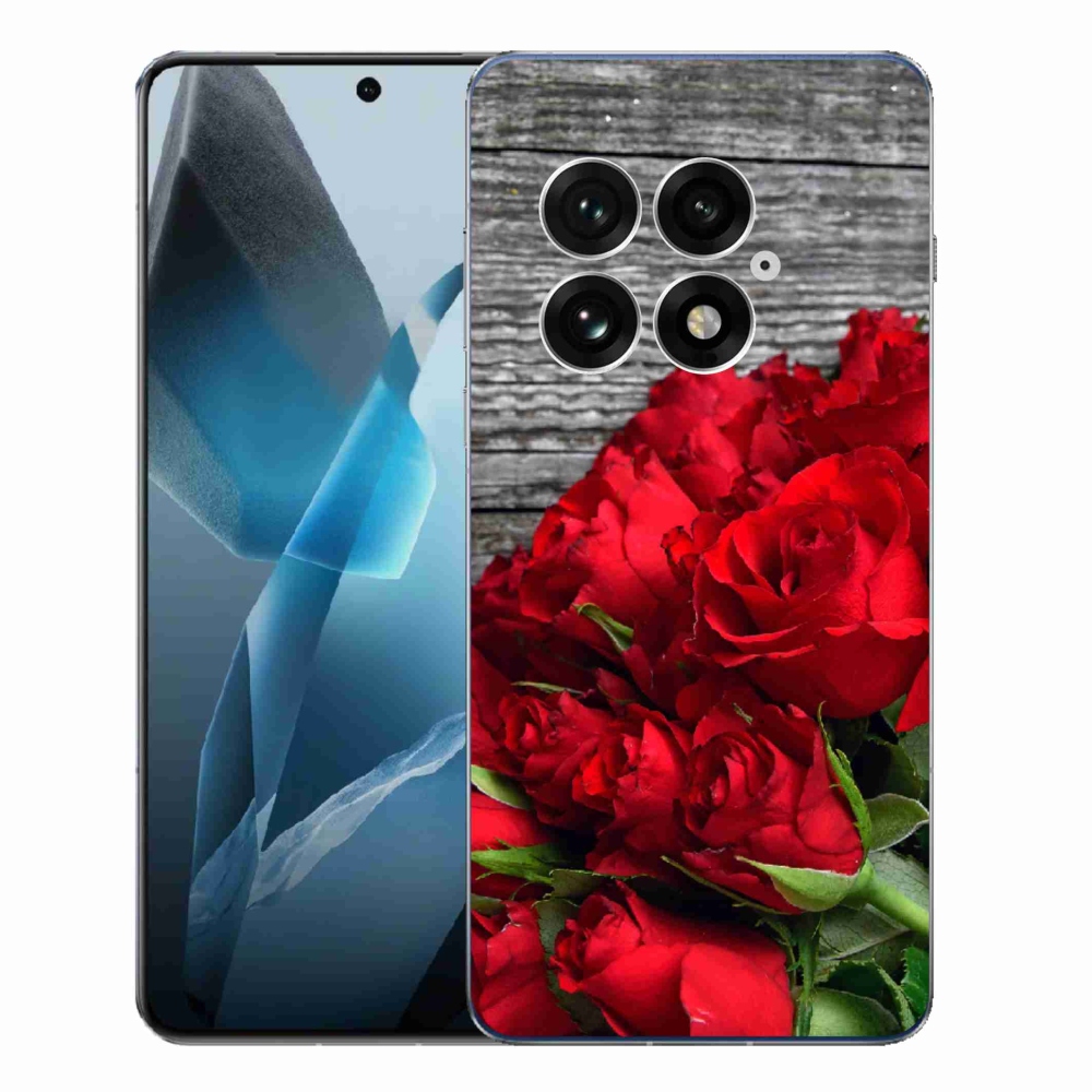 Gél borítás mmCase a One Plus 13-on - piros rózsa