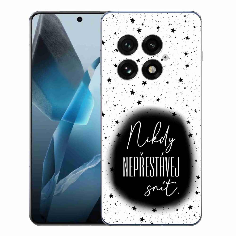 Gel Cover mmCase on One Plus 13 - Idézet 1 fekete-fehér háttér