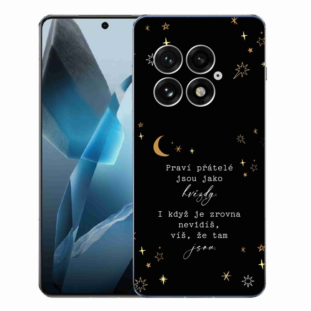 Gél védőhuzat mmCase a One Plus 13-on - Idézet 6 fekete háttér