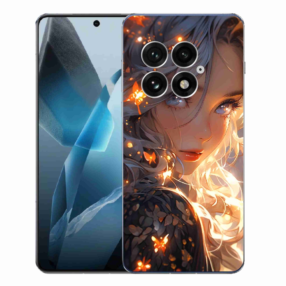 Gél borító mmCase a One Plus 13-on - lány és pillangók