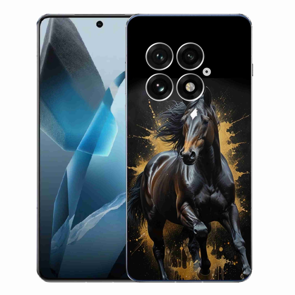 Gél borítás mmCase for One Plus 13 - elegáns fekete ménes